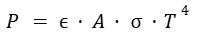Ley de Stefan Boltzmann