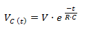 Tensión sobre el capacitor