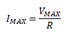 Corriente máxima
