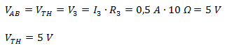 Ejemplo del teorema de Thévenin