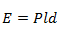 Fórmula del principio de Arquímedes