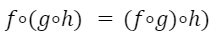 Asociatividad en la composición de funciones