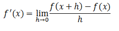 Derivadas por definición