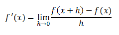 Derivadas por definición