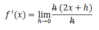 Ejercicios de derivadas por definición