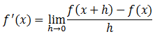 Ejercicios de derivadas por definición