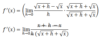 Ejercicios de derivadas por definición