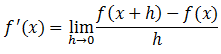 Ejercicios de derivadas por definición