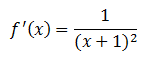 Ejercicios de derivadas por definición