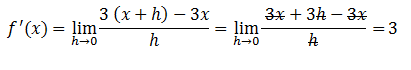 Ejercicios de derivadas por definición