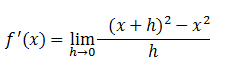 Ejercicios de derivadas por definición