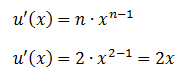 Ejercicios de derivadas por reglas