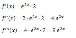 Ejercicios de derivadas sucesivas