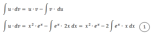 Ejercicios de integrales por partes