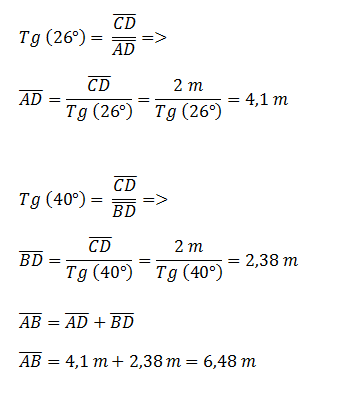 Ejercicios de trigonometría