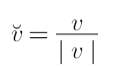 Fórmula de un vector unitario