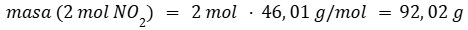 Ejercicio de reacciones químicas